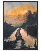 70x100 cm / 28x40″ / Black frame / Ready-to-hang