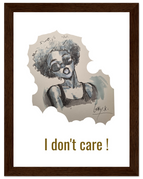 15x20 cm / 6x8″ / Cadre en bois foncé