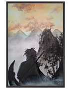 60x90 cm / 24x36″ / Cadre noir / Prêt à être accroché