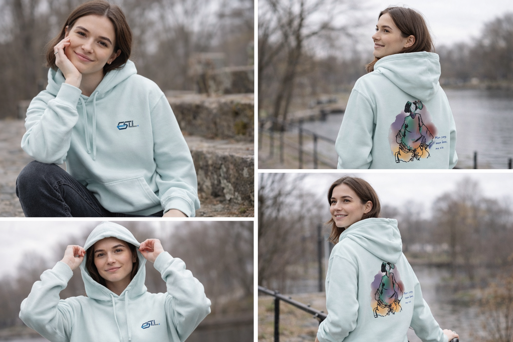 MON CORPS / Sweatshirt à capuche personnalisé  /  - Unisexe - Coton Bio