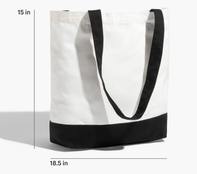 Large cotton tote bag, "Mushrooms" – by EST.L arts