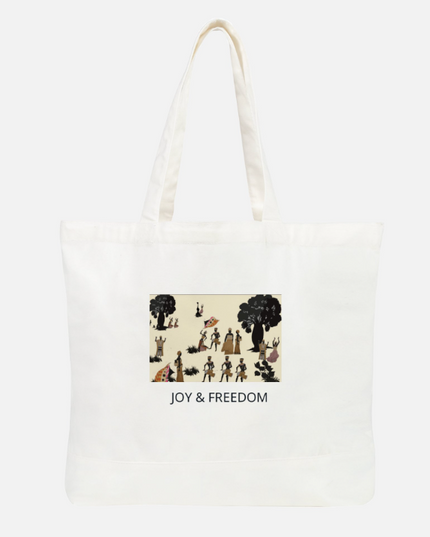 Large cotton tote bag - JOY & FREEDOM Collection – EST.L