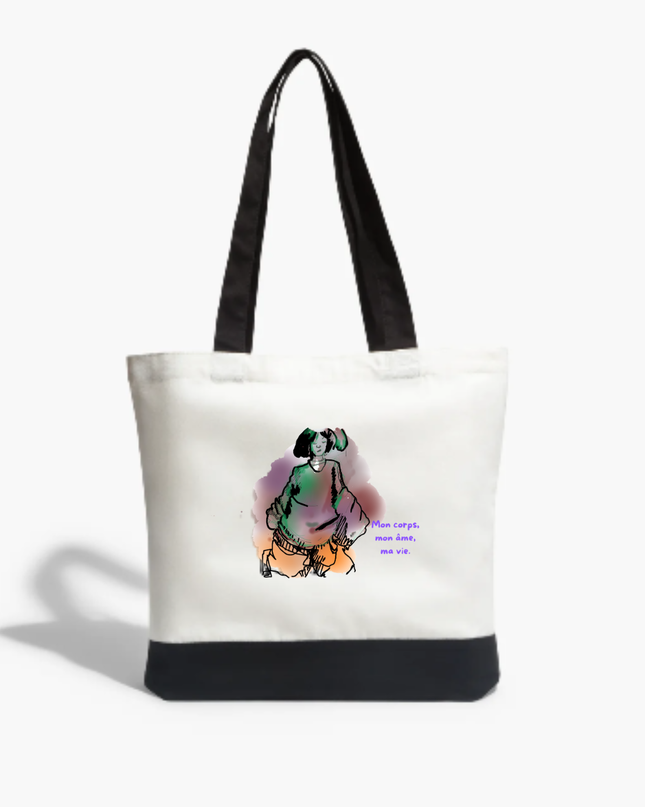 Borsa tote grande in cotone - Collezione JOY & FREEDOM – EST.L