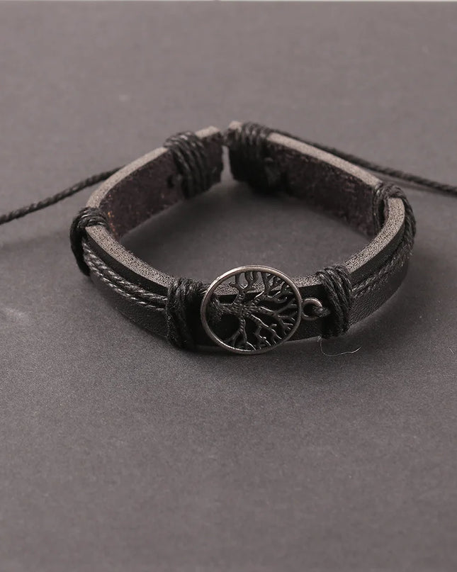 Ensemble de quatre bracelets en cuir pour hommes