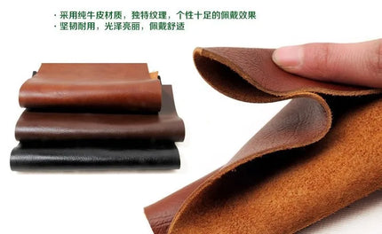 Set of Four Leather Bracelets for Men