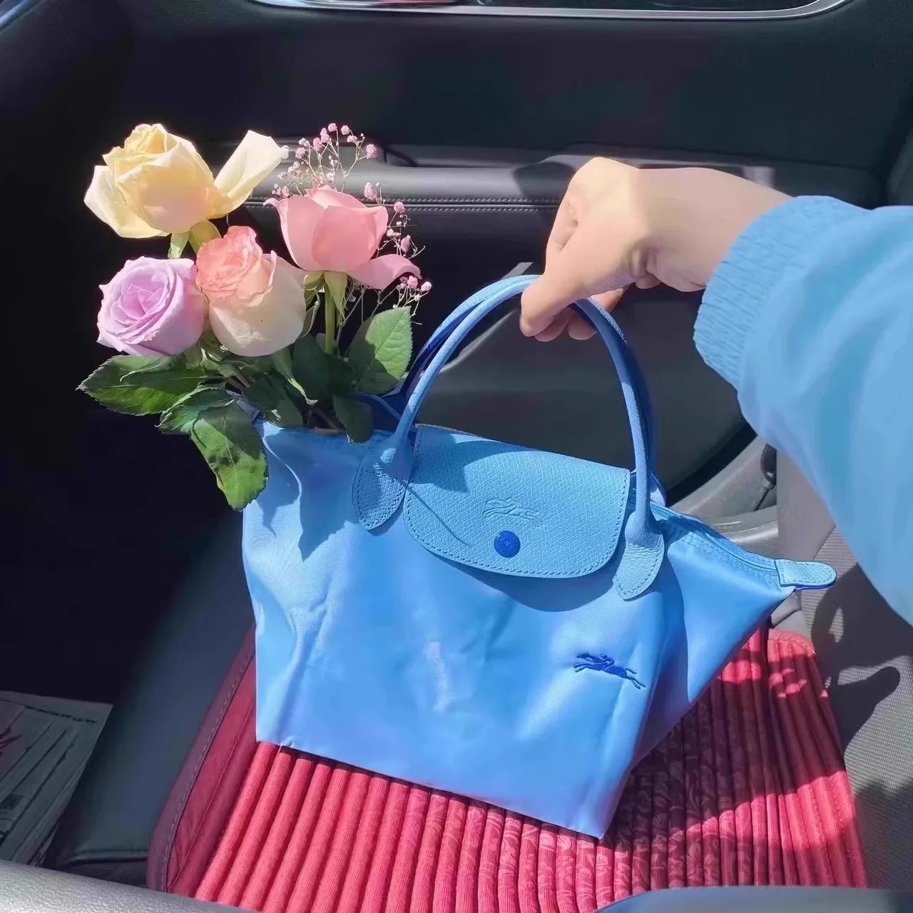 Nouvelle mode à Long manche grand sac fourre-tout étanche femmes sacs sous les bras boulette sac simple épaule LONGCHAMP sacs à bandoulière