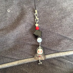 Breloque de lanière de téléphone Kaonashi sans visage, porte-clés en résine inspiré de l'anime Studio Ghibli, accessoires pendentif de sac à dos, cadeau Y2K