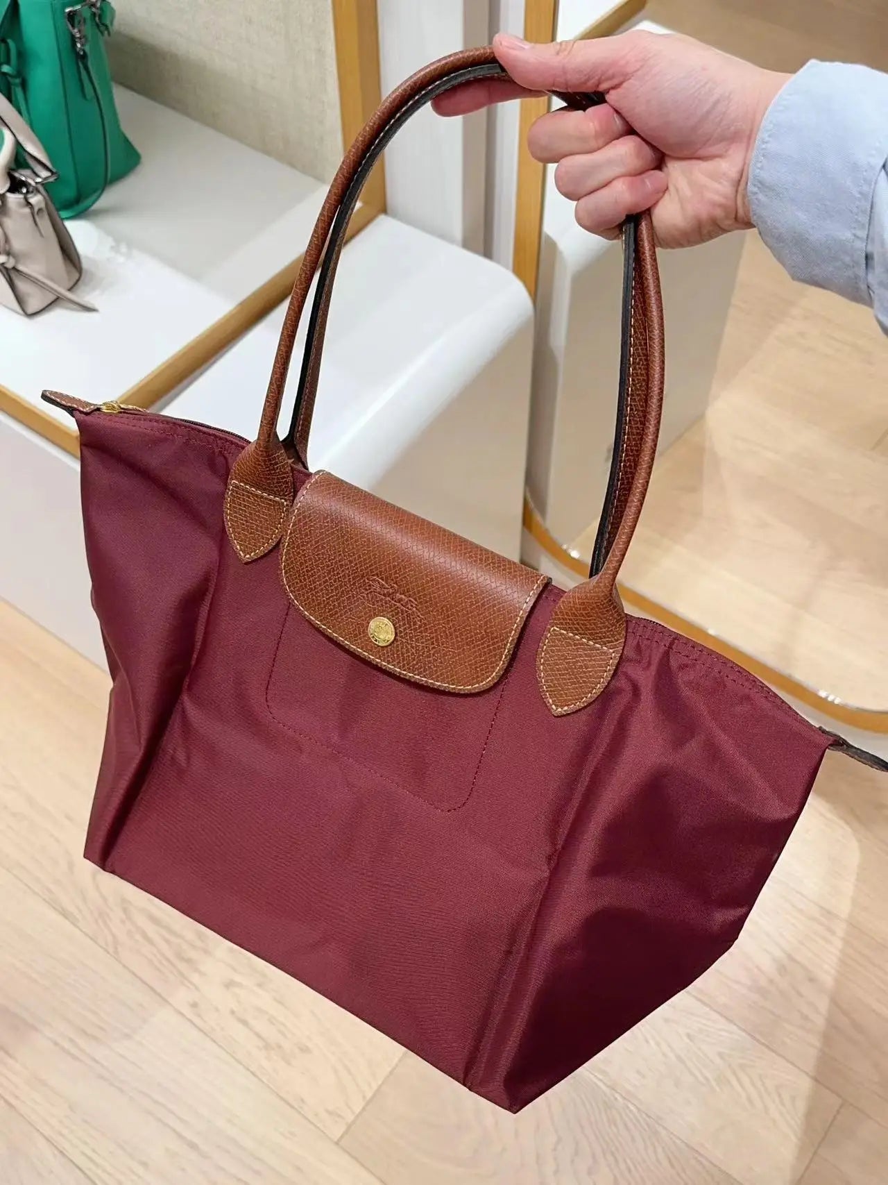 Nouvelle mode à Long manche grand sac fourre-tout étanche femmes sacs sous les bras boulette sac simple épaule LONGCHAMP sacs à bandoulière
