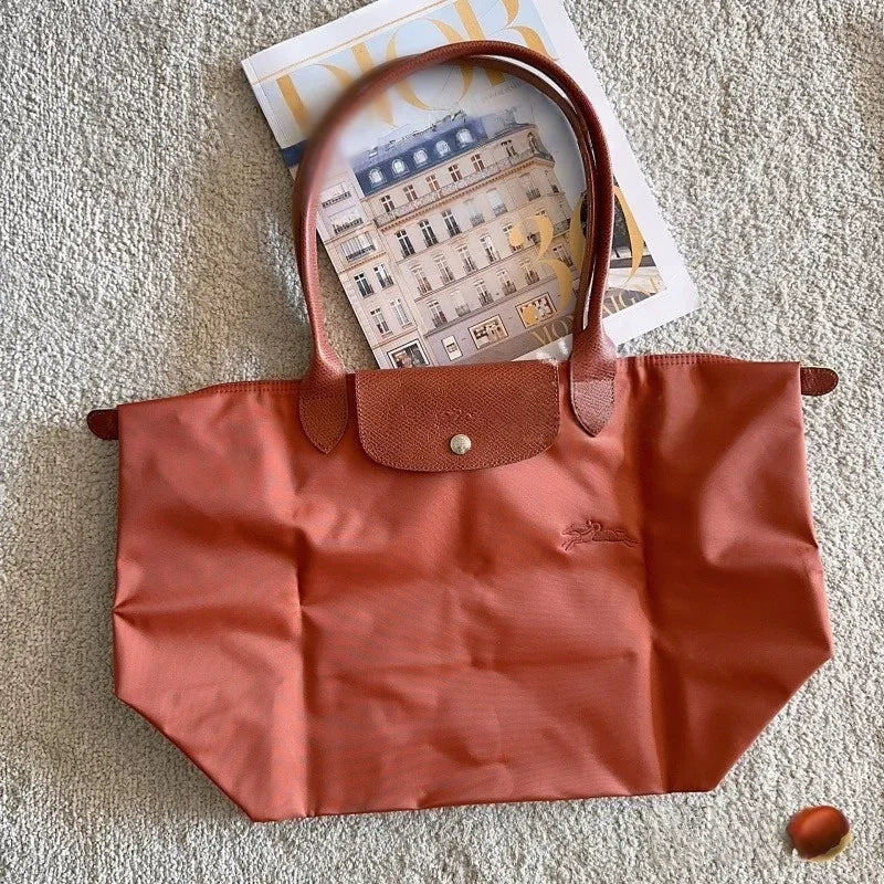 Nouvelle mode à Long manche grand sac fourre-tout étanche femmes sacs sous les bras boulette sac simple épaule LONGCHAMP sacs à bandoulière