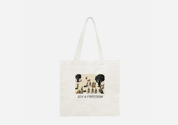 Cotton tote bag, "JOY &amp; FREEDOM" Collection – by EST.L arts