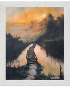 20x25 cm / 8x10″ / White frame / Ready-to-hang