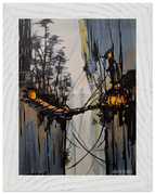 15x20 cm / 6x8″ / Cadre blanc / Prêt à être accroché