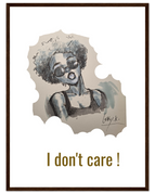 45x60 cm / 18x24″ / Cadre en bois foncé