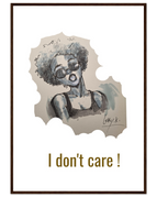 A1 (59.4 x 84.1  cm) / Cadre en bois foncé