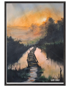 A1 (59.4 x 84.1  cm) / Black frame / Ready-to-hang