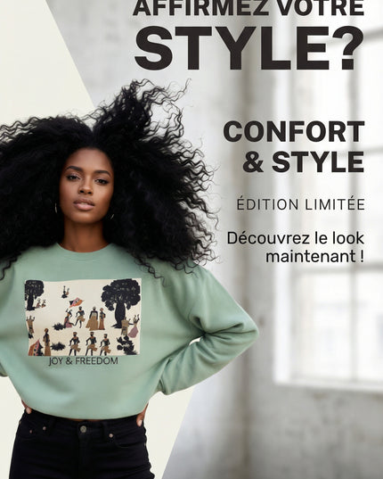 Women's cropped sweatshirt | EST.L/ "Joy & Freedom" Collection