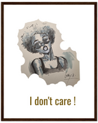 40x50 cm / 16x20″ / Cadre en bois foncé