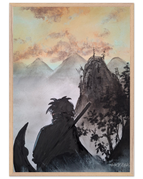 A1 (59.4 x 84.1  cm) / Cadre en bois / Prêt à être accroché