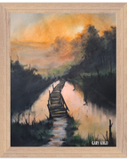 20x25 cm / 8x10″ / Wood frame / Ready-to-hang