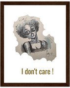 20x25 cm / 8x10″ / Cadre en bois foncé