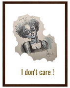 30x40 cm / 12x16″ / Cadre en bois foncé