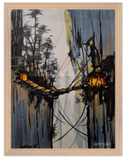 30x40 cm / 12x16″ / Cadre en bois / Prêt à être accroché