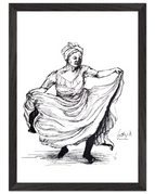 Black frame / Ready-to-hang