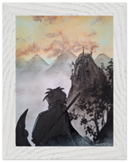 15x20 cm / 6x8″ / Cadre blanc / Prêt à être accroché