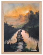 30x40 cm / 12x16″ / Wood frame / Ready-to-hang