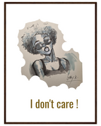 60x80 cm / 24x32″ / Cadre en bois foncé