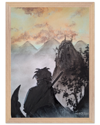 A3 (29.7 x 42  cm) / Cadre en bois / Prêt à être accroché