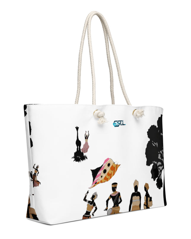 Sac week-end grand format JOY & FREEDOM avec design artistique de Gary KAGO.
